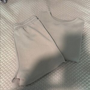 Textured gray  Loungewear Set